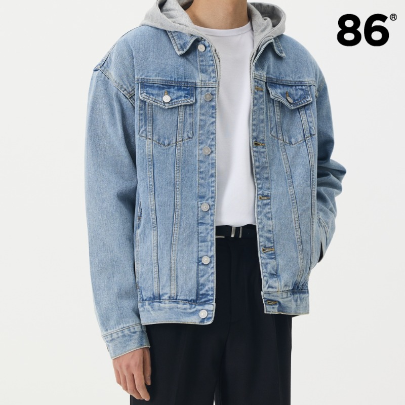 2724 Washing denim jacket (L.blue)